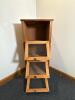 Wooden Pie Safe Cabinet with Three Mesh Doors - 2