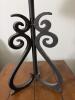 Pair of Wrought Iron Table Lamp with Pleated Fabric Shade, 27.5" Tall - 4