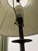 Pair of Wrought Iron Table Lamp with Pleated Fabric Shade, 27.5" Tall - 6