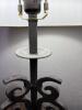 Pair of Wrought Iron Table Lamp with Pleated Fabric Shade, 27.5" Tall - 7