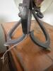 Pair of Wrought Iron Table Lamp with Pleated Fabric Shade, 27.5" Tall - 8
