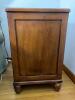Pair of Solid Wood Wine Cabinet, Drawer & Door in Medium Brown Finish - 3