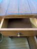 Pair of Solid Wood Wine Cabinet, Drawer & Door in Medium Brown Finish - 8