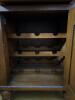 Pair of Solid Wood Wine Cabinet, Drawer & Door in Medium Brown Finish - 9