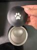 PCS Small Black Metal Pet Urn and Holiday Paw Print Ornament Mold - 6