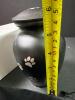 PCS Small Black Metal Pet Urn and Holiday Paw Print Ornament Mold - 7
