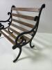 Miniature Cast Iron & Wood Park Bench - 2
