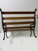 Miniature Cast Iron & Wood Park Bench - 3