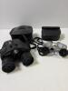 Two Binoculars-Bushnell Zoom & Sharper Image with Cases
