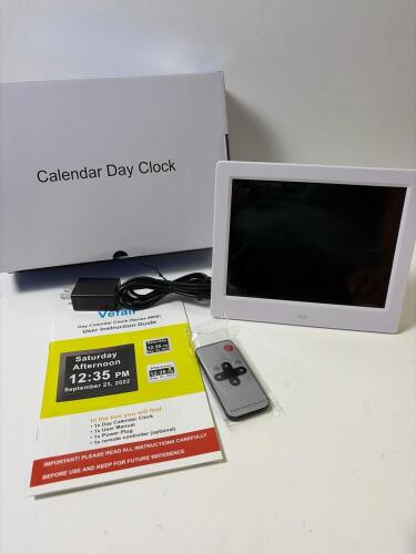 8" LCD Digital Calendar Day Clock