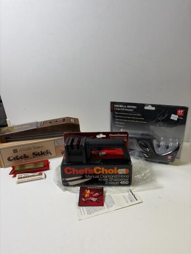 Manual Knife Sharpener Lot