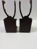 Heavy Weight Cast Iron Deer Head Bookends Pair - 3