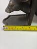 Heavy Weight Cast Iron Deer Head Bookends Pair - 7