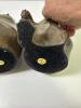 Pair of 7" Bronze Bear Figurines, - 4