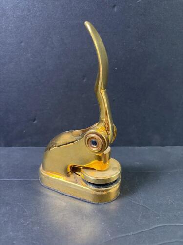Royal Mark D'Elegance Gold-Tone Desk Hand Embosser