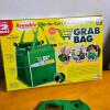 Grab Bag Reusable Clip-to-Cart Shopping Bags, Set of 2, Green, Holds Up to 40 lbs - 3