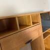 Large Wooden Computer Desk with Hutch, Cabinets, & Multiple Drawers - 4
