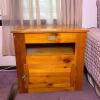 White Clad Simmons Hardware Co. Wooden Cabinet