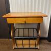 Tensor Magazine Rack Side Table with Drawer
