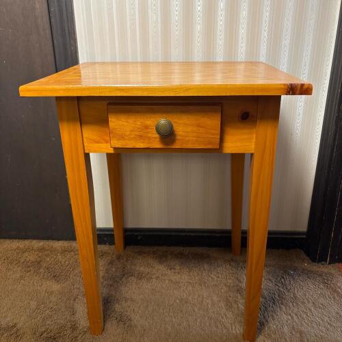 Wooden Side Table with Drawer