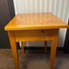 Wooden Side Table with Drawer - 5
