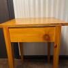 Wooden Side Table with Drawer - 6