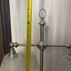 Double Arm Frosted Glass Table Lamp with Metal Base - 6