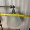 Double Arm Frosted Glass Table Lamp with Metal Base - 7