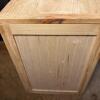 Natural Wood Storage Chest with Hinged Lid - 6