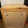 Natural Wood Storage Chest with Hinged Lid - 7