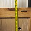 Natural Wood Storage Chest with Hinged Lid - 9