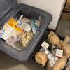 Bulk Arts & Crafts Lot: Glue Gun, Fabric, Corks, Paraffin Wax, & More