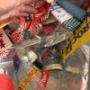Bulk Arts & Crafts Lot: Glue Gun, Fabric, Corks, Paraffin Wax, & More - 3