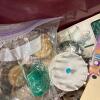 Large Mixed Craft Supply Lot with Bow Maker, Glue Pot, Corks, Ornaments, & More - 5