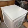 White Cat Litter Box Enclosure with Side Handle and Tabletop - 2