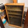 Wooden Display Cabinet with Glass Doors