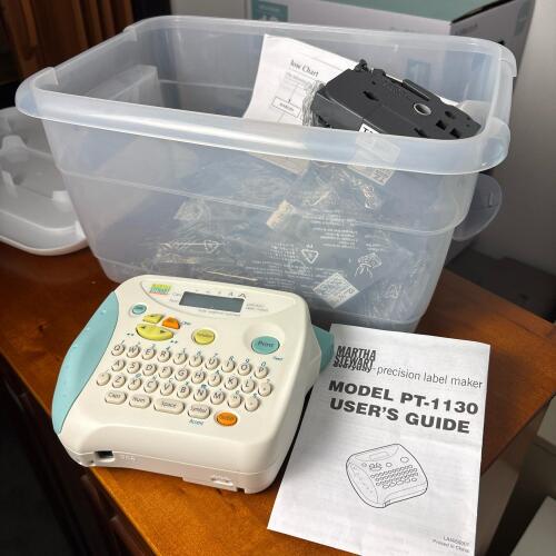 Martha Stewart Everyday Electronic Label Maker with Accessories