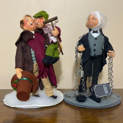 Collectible Vintage 1989-1990 Annalee Christmas Caroler Dolls