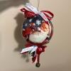 Holiday Coca-Cola Santa Christmas Ball Ornament Collectible with Ribbons and Bells