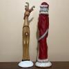 Ceramic Santa and Reindeer Christmas Figurines/Decor - 2