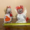 Collectible 1987 & 1998 Annalee Mouse Valentine Pair - 6