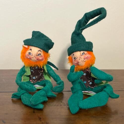 Collectible Vintage 1986 Annalee Leprechaun Dolls