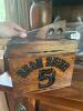 Wooden Shoe Shine Box with Accessories