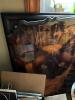 Large Lot of Assorted Wood Picture Frames, Mirror and Art - 2