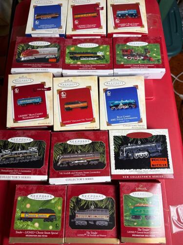 Hallmark Lionel Trains Keepsake Ornaments Lot