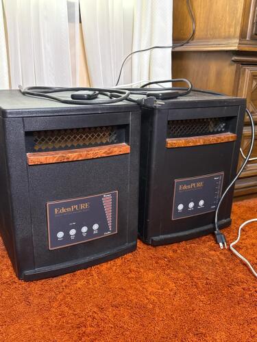 Pair of EdenPURE 1000XL GEN3 Quartz Portable Heaters