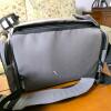 Gray Padded Camera Shoulder Bag with Adjustable Dividers and External Pockets - 2