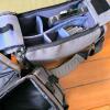 Gray Padded Camera Shoulder Bag with Adjustable Dividers and External Pockets - 3