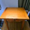 Solid Wood Side Table with Drawer, 18"W x 16"D x 26"H - 2