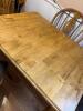 Wooden Dining Set with 4 Windsor Chairs - 5